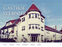 Tablet Screenshot of gasthof-stuebnitz.de